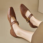 Minara Genuine Leather Pumps