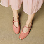 Lora Genuine Leather Mules