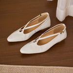 Ciela Genuine Leather Cross Strap Flats