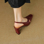 Marlet Genuine Leather Slingbacks