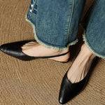 Amelie Genuine Leather Slingbacks