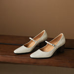 Veria Genuine Leather Heels