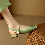 Galene Leather Heels