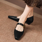 Kelly Genuine Leather Mary Jane Pumps