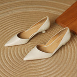 Carlen Genuine Leather Heels