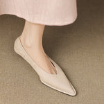 Emma Genuine Leather Pointed-Toe Heels