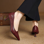 Nia Genuine Leather Heels