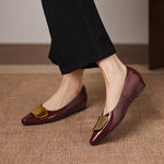 Relia Genuine Leather Flats