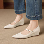 Emery Genuine Leather Mary Jane Flat