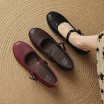 Sela Genuine Leather Flats