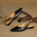 Amelie Genuine Leather Slingbacks