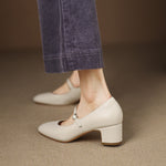 Cadrel Genuine Leather Pumps