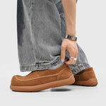 Milo Cowhide Slip-On Suede Shoes