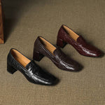 Sora Genuine Leather Heels