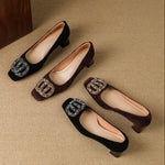 Lexa Genuine Suede Heels