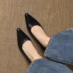Zyla Genuine Leather Heels