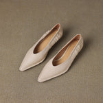 Emma Genuine Leather Pointed-Toe Heels