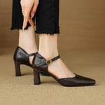 Amaris Genuine Leather Heels