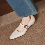 Kelly Genuine Leather Mary Jane Pumps