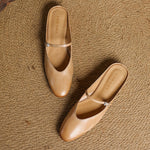 Merisa Genuine Leather Mules
