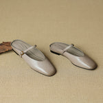 Lora Genuine Leather Mules