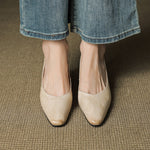 Vena Genuine Leather Heel Pumps