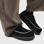 Milo Cowhide Slip-On Suede Shoes