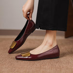 Relia Genuine Leather Flats