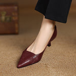 Nia Genuine Leather Heels