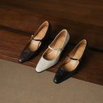 Veria Genuine Leather Heels