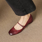 Seren Genuine Leather Flats