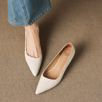 Avia Genuine Leather Pointed-Toe Heels
