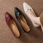Ciela Genuine Leather Cross Strap Flats