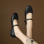Sela Genuine Leather Flats