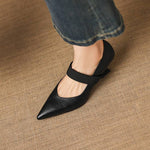Tiera Genuine Leather Heels