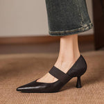 Cyra Genuine Leather Heels