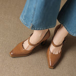 Claya Genuine Leather Heels