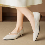 Elaria Genuine Leather Mary Jane Pumps
