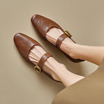 Minara Genuine Leather Pumps