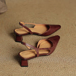 Elle Genuine Leather Heels