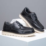 Halston Genuine Leather Lace-Up Shoes
