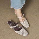 Ovia Genuine Leather Mules