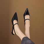 Kemi Genuine Leather Slingbacks