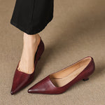 Revia Genuine Leather Heels