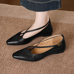 Ciela Genuine Leather Cross Strap Flats