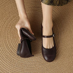 Sela Genuine Leather Flats