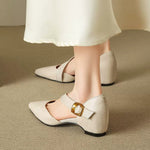 Viera Premium Leather Pointed Toe Pumps