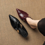 Eyla Genuine Leather Mules