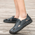 Kairo Hollow Out Leather Comfort Shoes