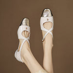 Elene Genuine Leather Mary-Jane Flats